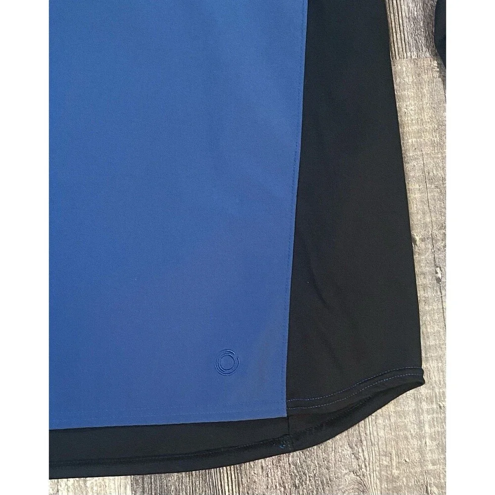 Nike Sphere Men’s XL Blue Black Half Zip Running Pullover Thermal Top Swoosh